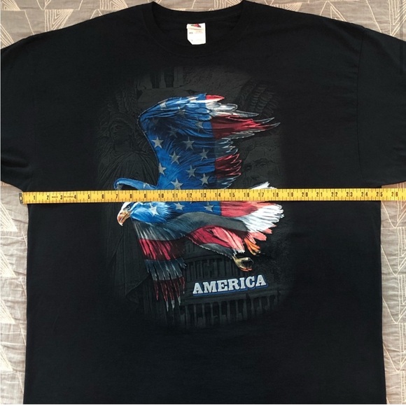 Fruit Of The Loom America Patriotic Tee - Picture 2 of 7